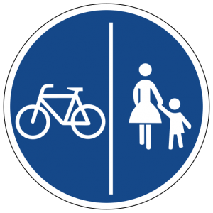 getrennter Radweg